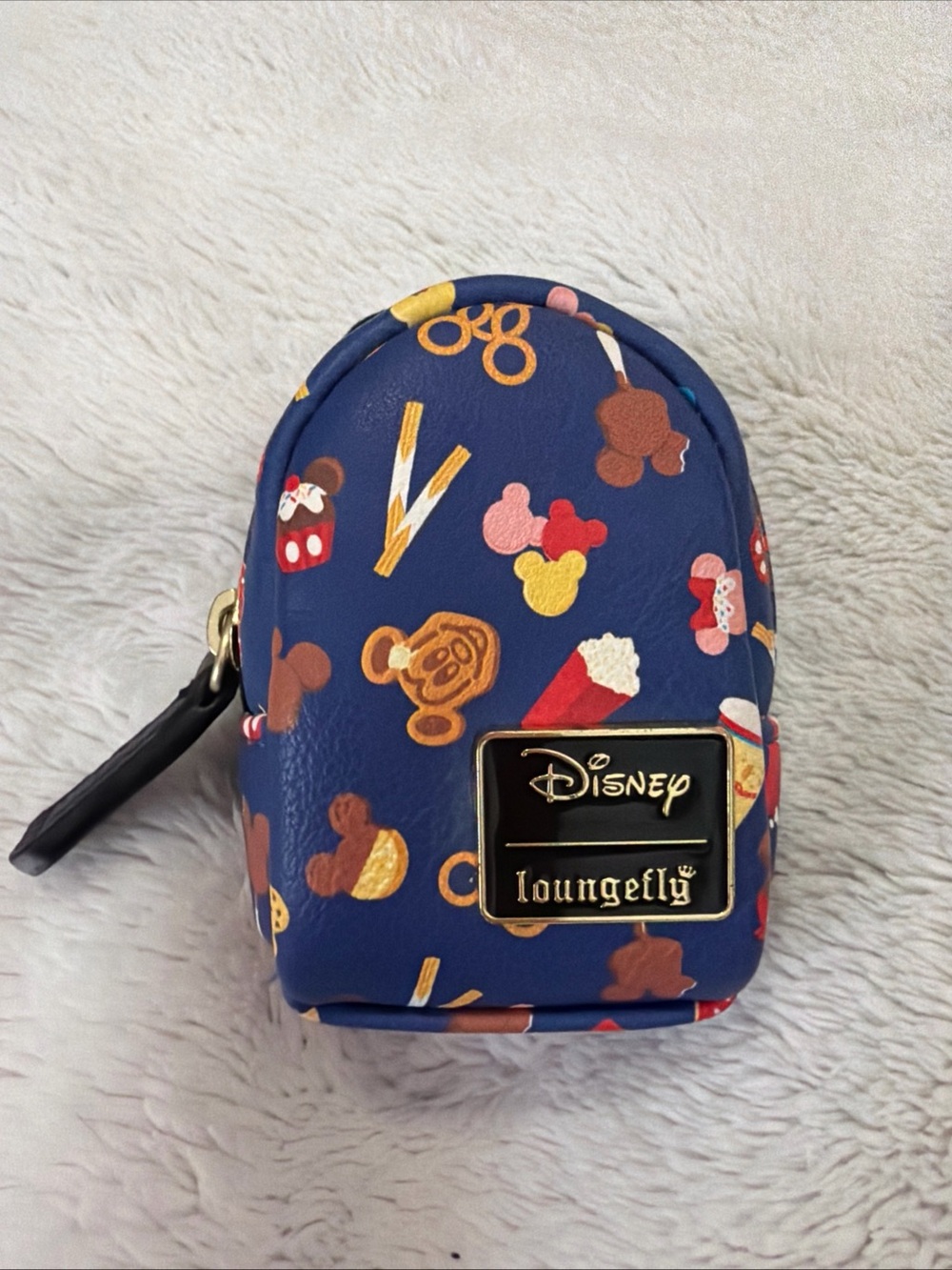 Disney Parks Nuimos Loungefly Mini Snack Themed Blue Backpack